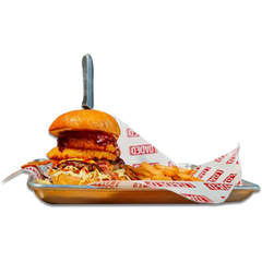 Crunchy BBQ Cheeseburger