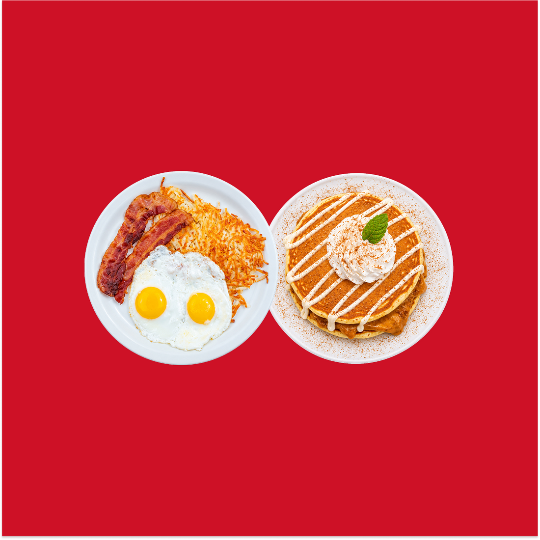 Pumpkin Spice Cheesecake Pancakes Combo