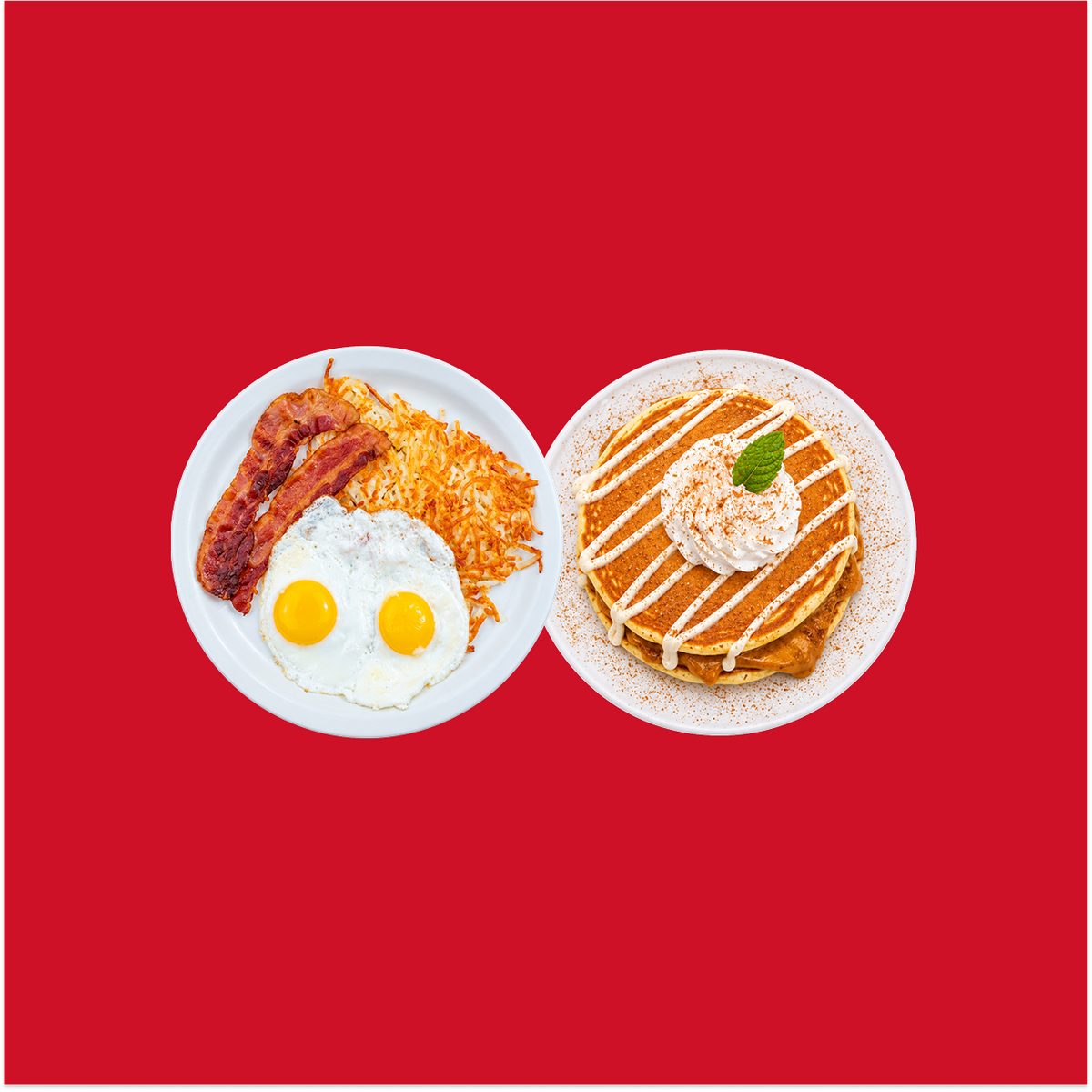 Pumpkin Spice Cheesecake Pancakes Combo