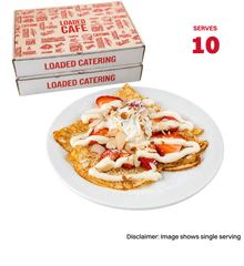 Strawberry Almond Cream Cheesecake Crepes (Serves 10 - Individual Packaging)