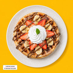 Strawberry Banana Nutella® Waffle Tray (20 Half Pieces)
