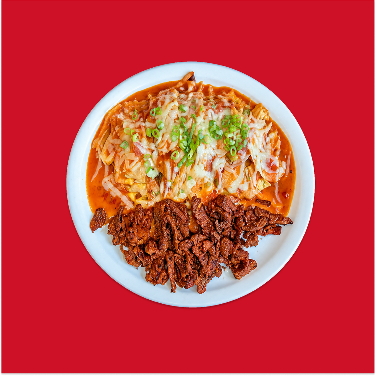 Asada Chilaquiles Omelette
