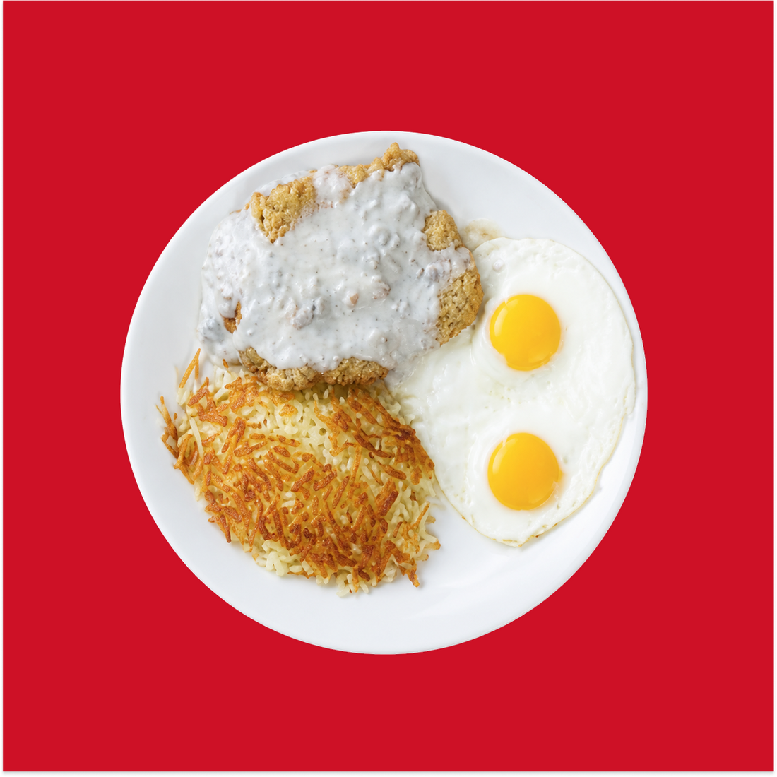 Country Style Fried Steak & Eggs