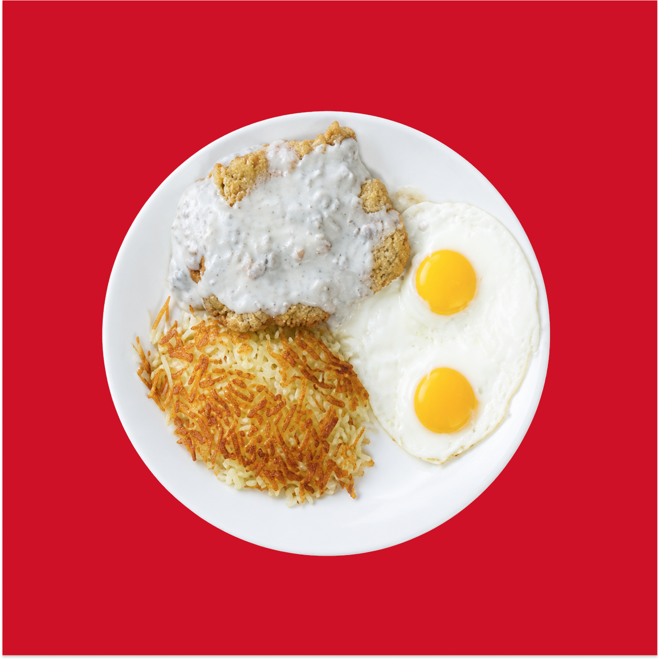 Country Style Fried Steak & Eggs