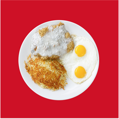 Country Style Fried Steak & Eggs