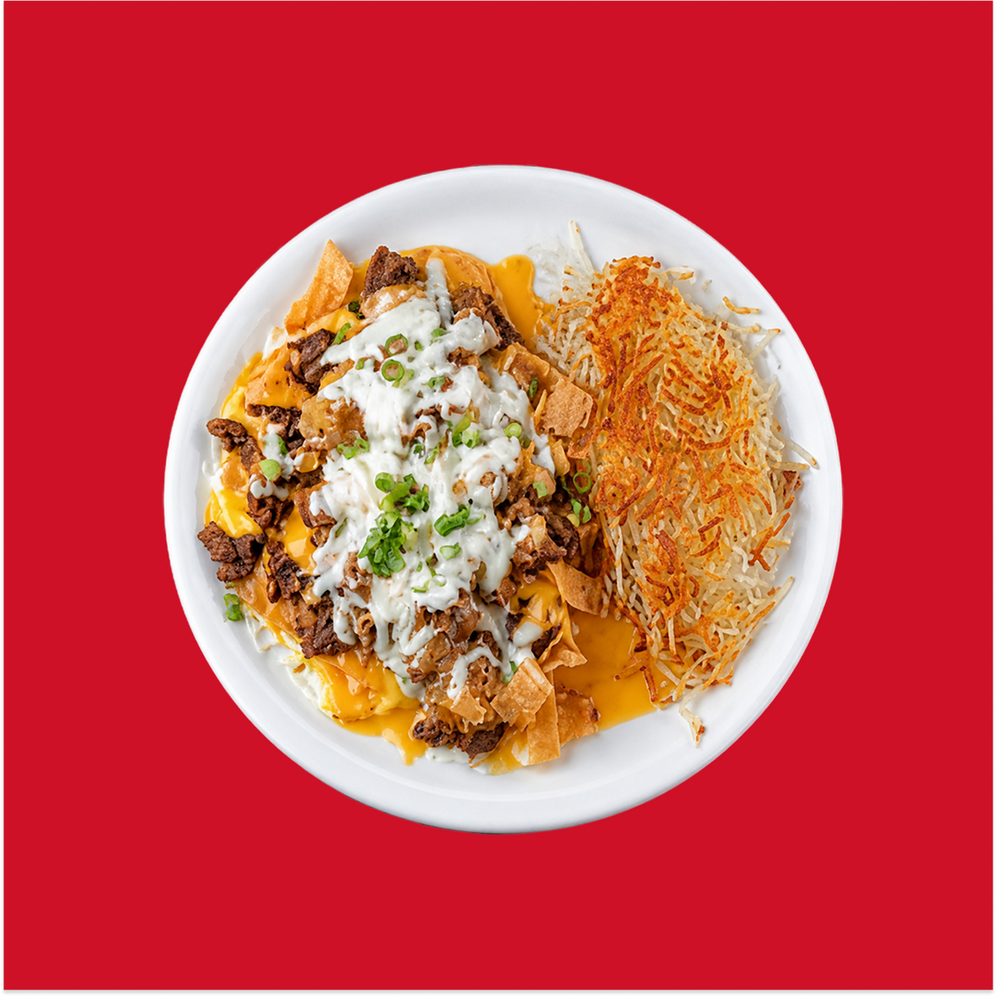 Crunchy Asada Chilaquiles