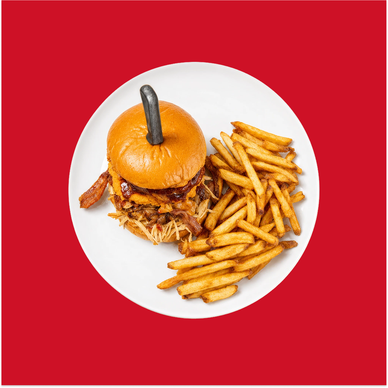 Crunchy BBQ Cheeseburger