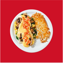 Spinach Mushroom Hollandaise