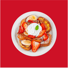 Strawberry Banana Brioche French Toast