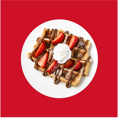 Strawberry Banana Nutella® Waffle